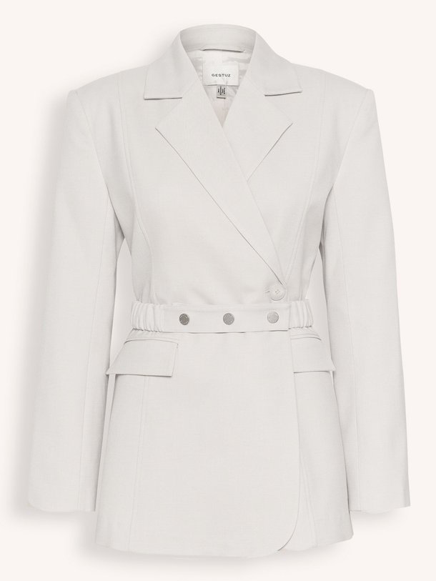 Ontdek de Dagny viscose/wolmix blazer van Gestuz in de kleur lichtgrijs bij Orangebag. Op werkdagen voor 21:45 besteld, morgen in huis.