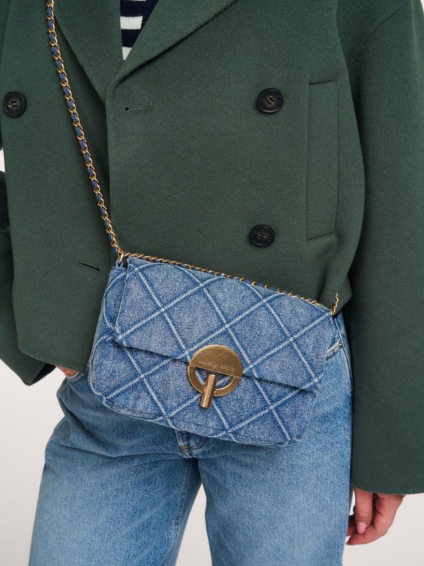 Ontdek de Moon Moyen katoenen schouder-/handtas van Vanessa Bruno in de kleur Blauw bij Orangebag. Op werkdagen voor 21:45 besteld, morgen in huis.