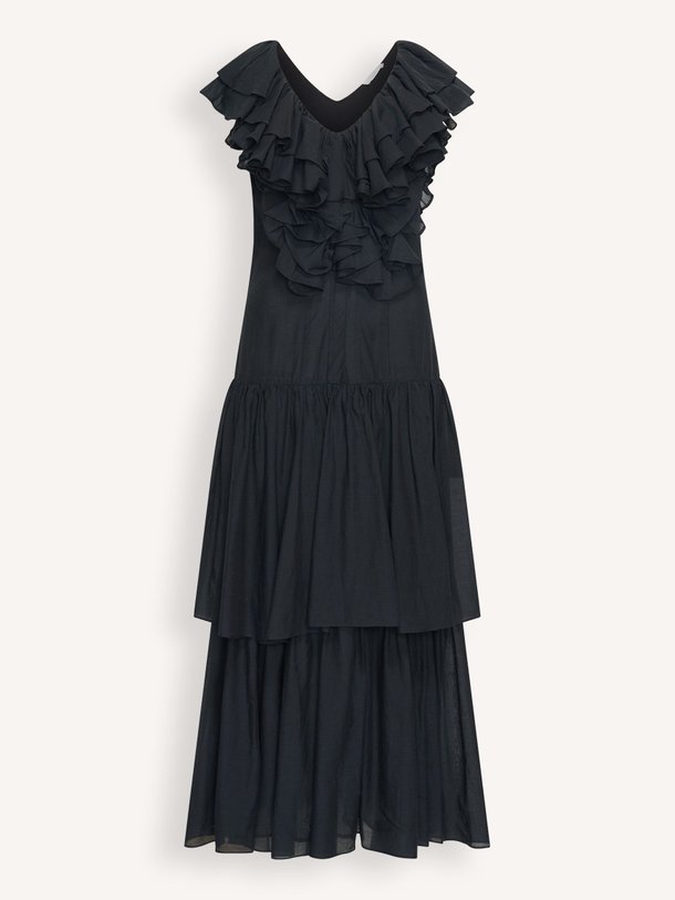 Ontdek de Loren katoenen maxi jurk van By-Bar in de kleur Zwart bij Orangebag. Op werkdagen voor 21:45 besteld, morgen in huis.