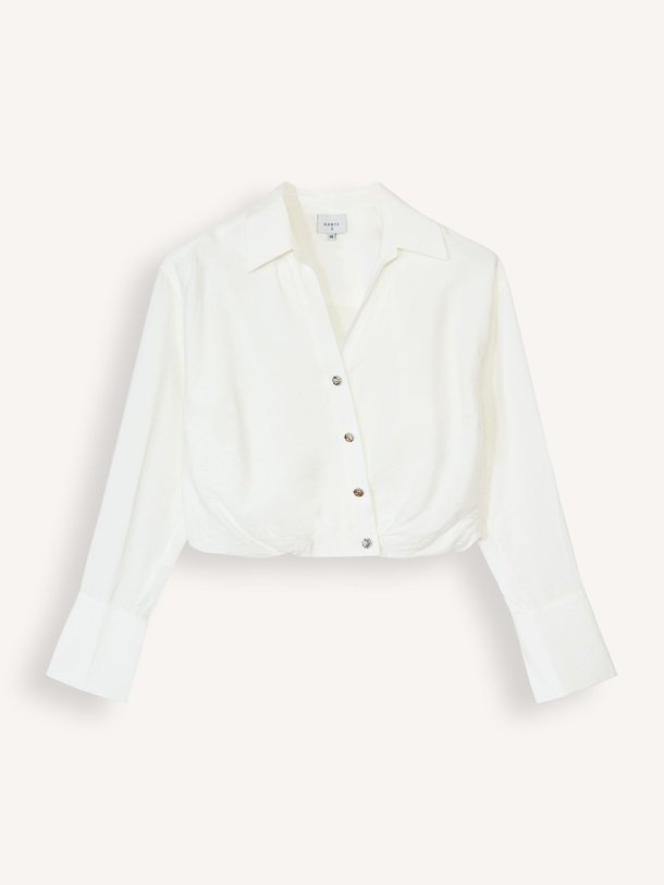 Ontdek de Billy geweven blouse van Dante 6 in de kleur wit bij Orangebag. Op werkdagen voor 21:45 besteld, morgen in huis.