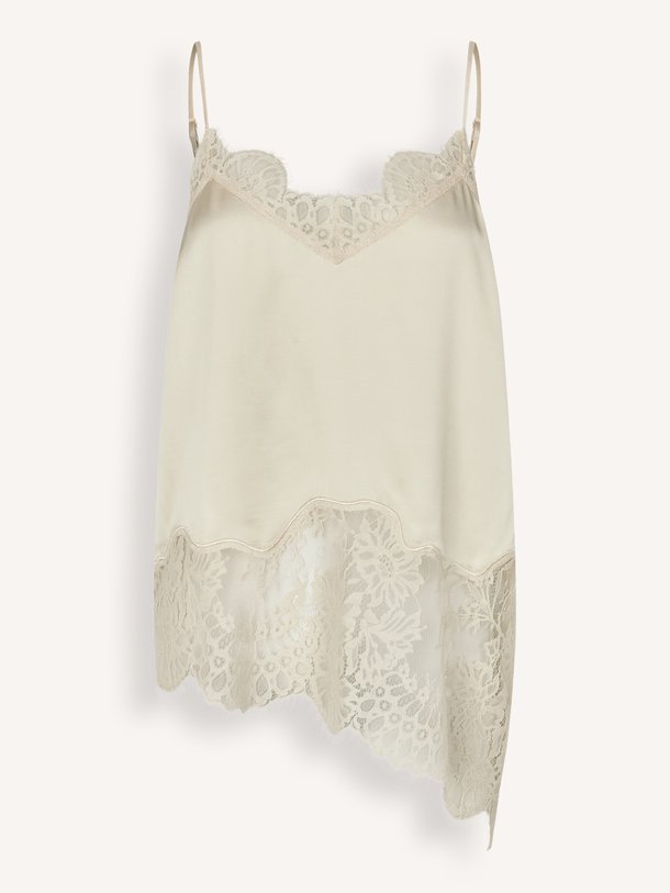 Ontdek de elegante Wilina Strap Top van Second Female bij Orangebag. Een verfijnde top met prachtige kanten details, perfect voor een stijlvolle look.