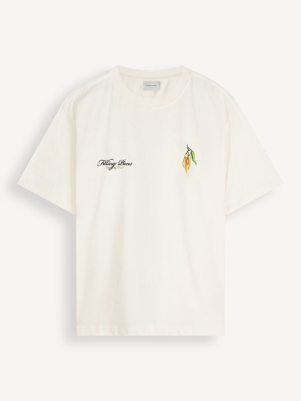 Ontdek de Organic cotton T-shirt met print van Filling Pieces in de kleur Ecru bij Orangebag. Op werkdagen voor 21:45 besteld, morgen in huis.