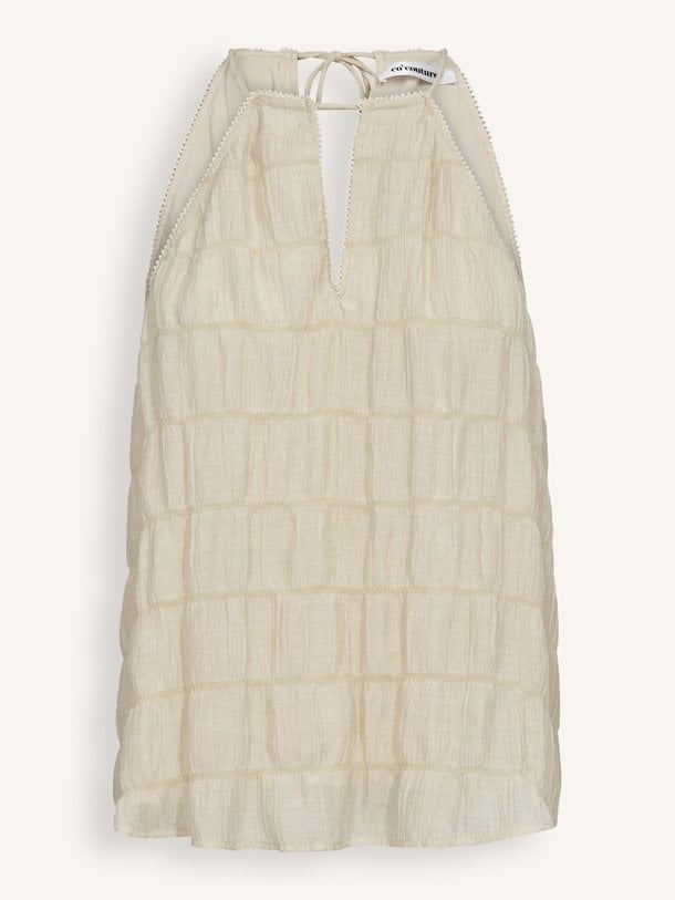 Ontdek de Micha viscosemix top van Co'Couture in de kleur Zand bij Orangebag. Op werkdagen voor 21:45 besteld, morgen in huis.