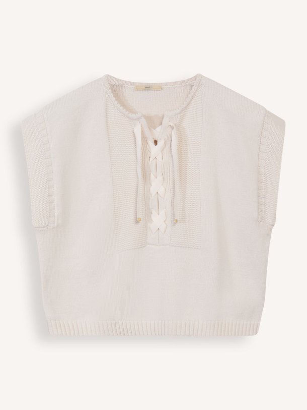Ontdek de Odyssee katoenmix top van Sessun in de kleur ecru bij Orangebag. Op werkdagen voor 21:45 besteld, morgen in huis.