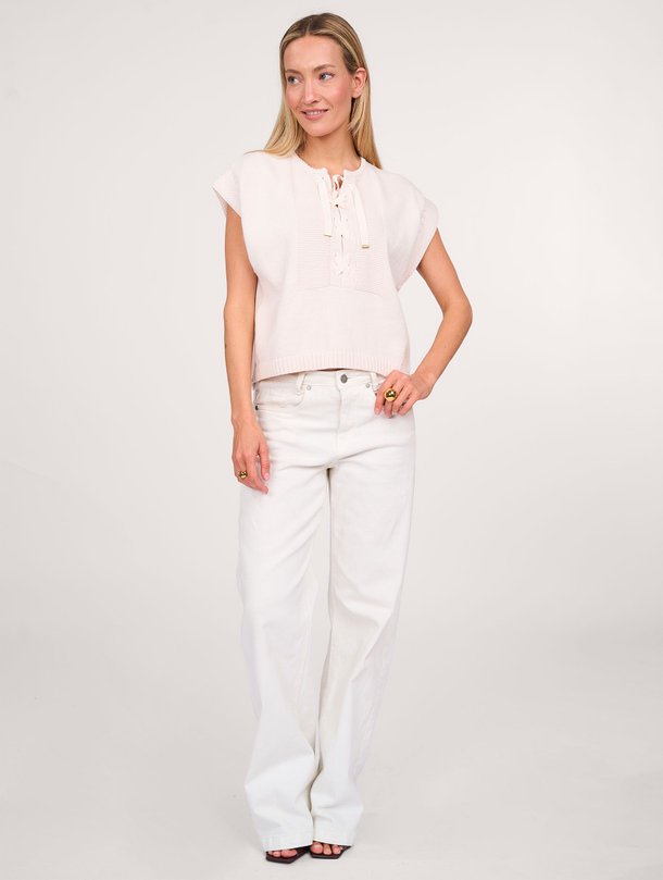 Ontdek de Odyssee katoenmix top van Sessun in de kleur ecru bij Orangebag. Op werkdagen voor 21:45 besteld, morgen in huis.