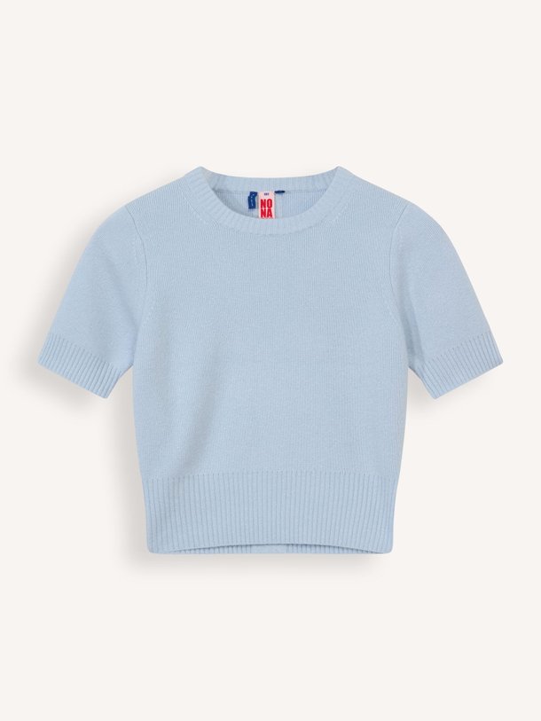Ontdek de Pop Primary cashmere top met lurex van NoName in de kleur lichtblauw bij Orangebag. Op werkdagen voor 21:45 besteld, morgen in huis.