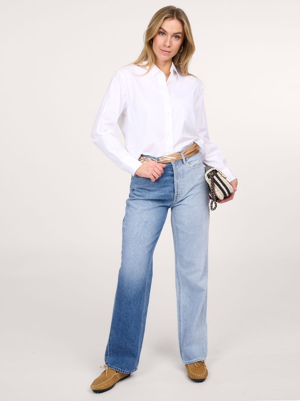 Ontdek de Ima high waist straight fit non-stretch jeans van Denham in de kleur blauw bij Orangebag. Op werkdagen voor 21:45 besteld, morgen in huis.
