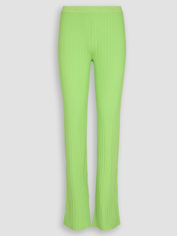 Ontdek de Badu viscosemix ribgebreide flared broek van Co'Couture in de kleur limegroen bij Orangebag. Op werkdagen voor 21:45 besteld, morgen in huis.