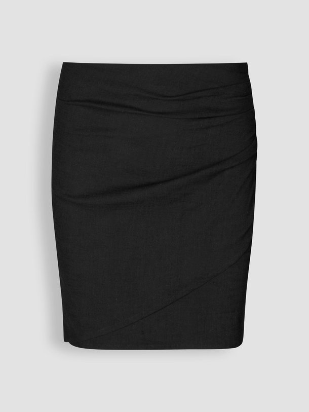 Ontdek de Zaha viscose/linnenmix rok van Second Female in de kleur zwart bij Orangebag. Op werkdagen voor 21:45 besteld, morgen in huis.