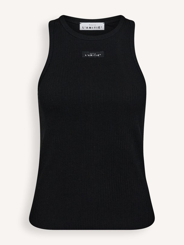 Ontdek de Viscosemix rib tanktop van Haute L'Amitié in de kleur zwart bij Orangebag. Op werkdagen voor 21:45 besteld, morgen in huis.