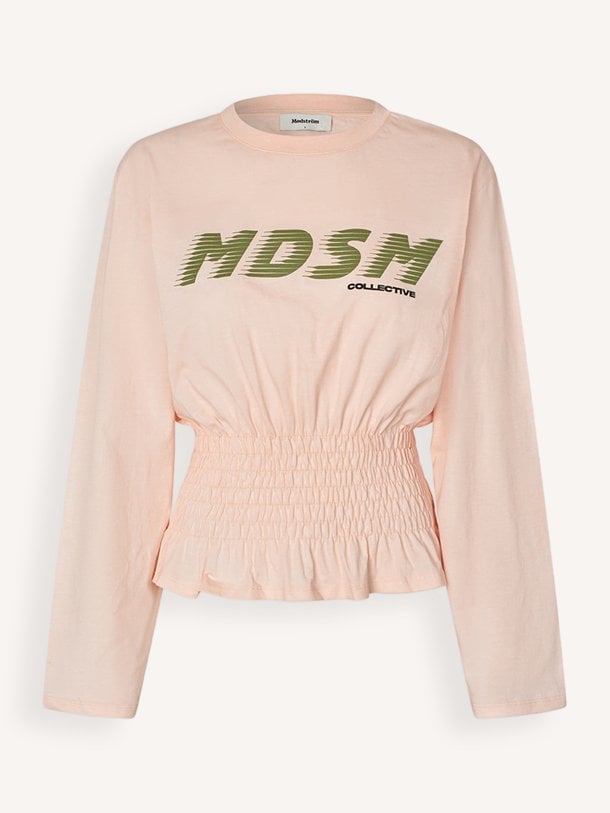 Ontdek de Bari organic cotton T-shirt met print van Modstrom in de kleur Lichtroze bij Orangebag. Op werkdagen voor 21:45 besteld, morgen in huis.