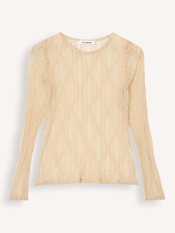 Ontdek de Marcy geweven mesh top van Co'Couture in de kleur Ecru bij Orangebag. Op werkdagen voor 21:45 besteld, morgen in huis.