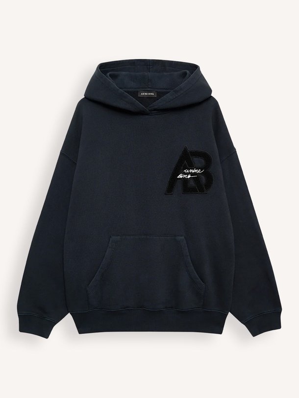Ontdek de Jaci katoenen hoodie met logo van Anine Bing in de kleur Zwart bij Orangebag. Op werkdagen voor 21:45 besteld, morgen in huis.