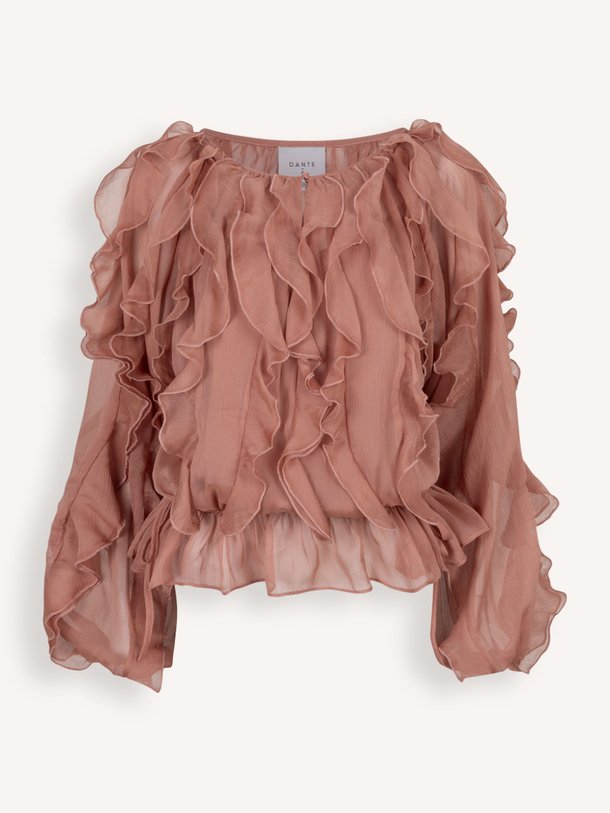 Ontdek de Sinner geweven boho top van Dante 6 in de kleur oud roze bij Orangebag. Op werkdagen voor 21:45 besteld, morgen in huis.