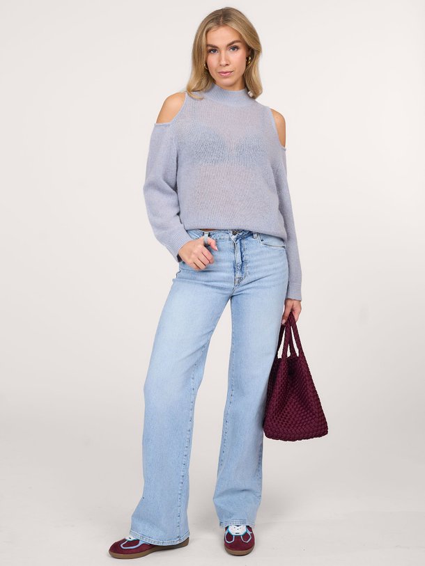 Ontdek de Bella high waist wide leg jeans van Dante 6 in de kleur lichtblauw bij Orangebag. Op werkdagen voor 21:45 besteld, morgen in huis.