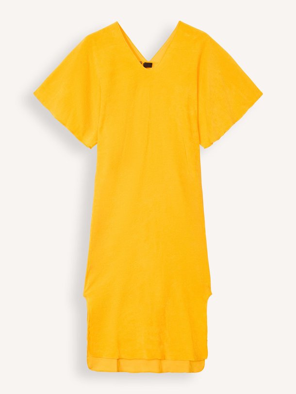 Ontdek de Kaftan katoenen badstof maxi jurk van Speezys in de kleur geel bij Orangebag. Op werkdagen voor 21:45 besteld, morgen in huis.