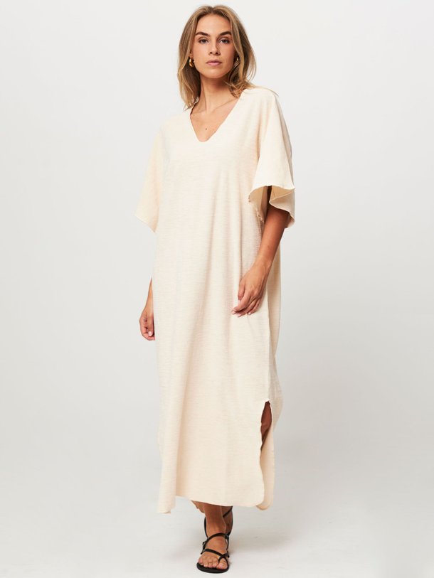 Ontdek de Kaftan katoenen badstof maxi jurk van Speezys in de kleur ecru bij Orangebag. Op werkdagen voor 21:45 besteld, morgen in huis.