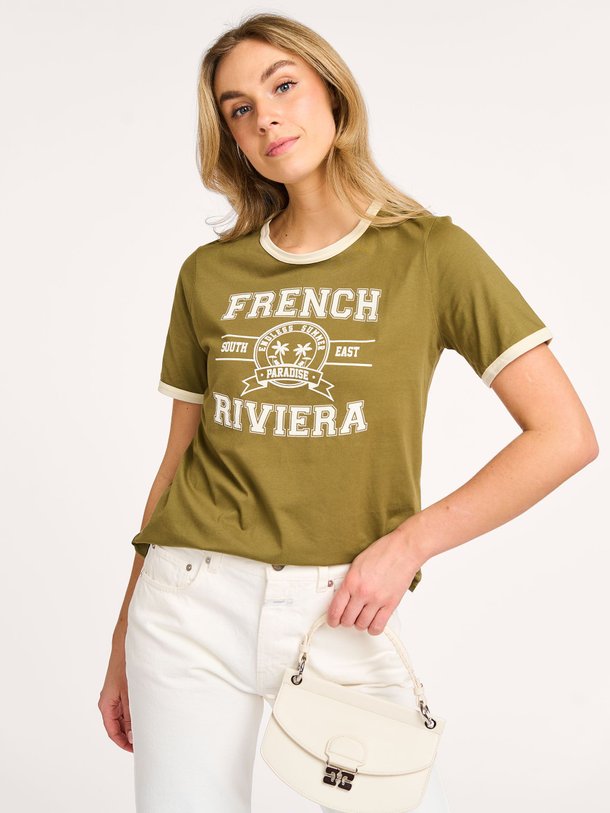 Ontdek de Madrag organic cotton T-shirt met print van Suncoo in de kleur kaki bij Orangebag. Op werkdagen voor 21:45 besteld, morgen in huis.