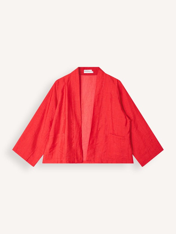 Ontdek de Flenn viscosemix gemêleerde kimono van Nathalie Vleeschouwer in de kleur Rood bij Orangebag. Op werkdagen voor 21:45 besteld, morgen in huis.