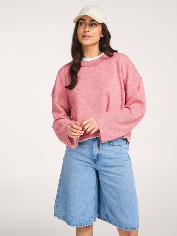 Ontdek de Dantown katoenen gemêleerde sweater van American Vintage in de kleur Rood bij Orangebag. Op werkdagen voor 21:45 besteld, morgen in huis.