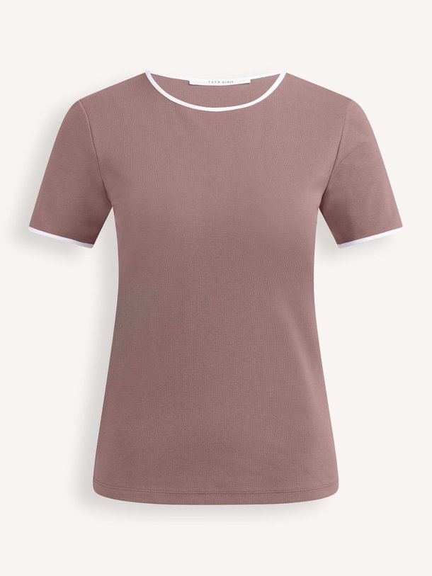 Ontdek de Katoenmix T-shirt van Yaya in de kleur Taupe bij Orangebag. Op werkdagen voor 21:45 besteld, morgen in huis.
