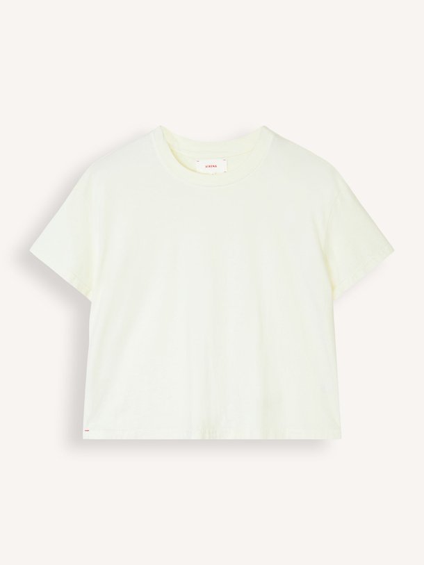 Ontdek de Carter katoenen T-shirt van Xirena in de kleur Lichtgeel bij Orangebag. Op werkdagen voor 21:45 besteld, morgen in huis.