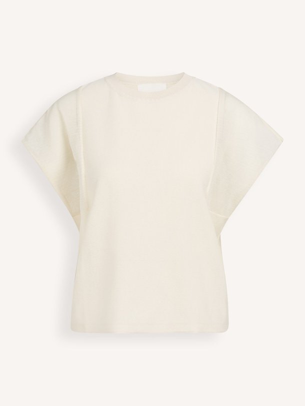 Ontdek de Viscosemix top van Yaya in de kleur Crème bij Orangebag. Op werkdagen voor 21:45 besteld, morgen in huis.
