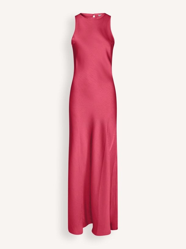 Ontdek de Celinie geweven satijnen maxi jurk van Neo Noir in de kleur Roze bij Orangebag. Op werkdagen voor 21:45 besteld, morgen in huis.