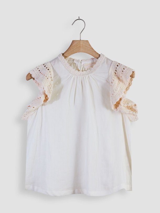 Ontdek de Kai ramie top van Ulla Johnson in de kleur ecru bij Orangebag. Op werkdagen voor 21:45 besteld, morgen in huis.