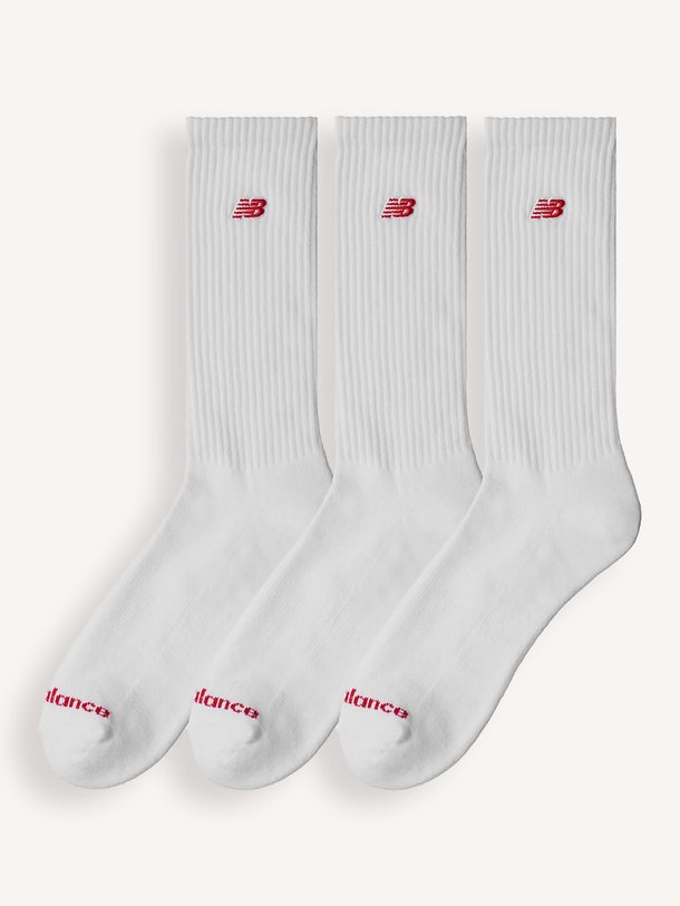 Ontdek de Katoenmix 3-pack logo sokken van New Balance in de kleur wit bij Orangebag. Op werkdagen voor 21:45 besteld, morgen in huis.