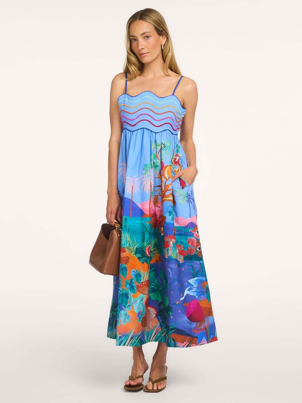 Farm Rio Dream Landscape Multicolor Sleeveless Maxi Dress Ontdek de DREAM LANDSCAPE MULTICOLOR SLEEVELESS MAXI DRESS van Farm Rio bij Orangebag. Op werkdagen voor 21:45 besteld, morgen in huis.