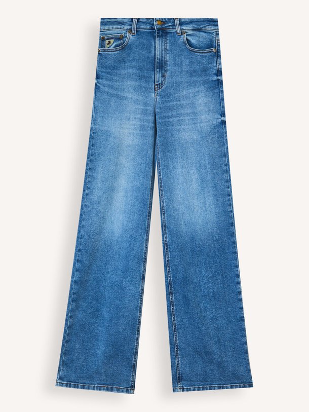 Ontdek de Palazzo mid waist loose fit stretch jeans van Lois in de kleur Blauw bij Orangebag. Op werkdagen voor 21:45 besteld, morgen in huis.