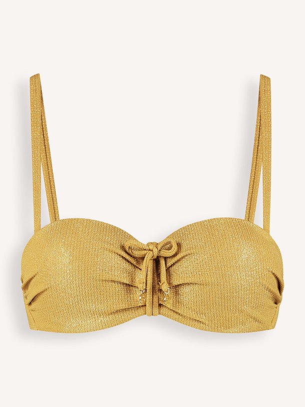 Ontdek de Golden Hour voorgevormde bikinitop van Cyell in de kleur Goudkleur bij Orangebag. Op werkdagen voor 21:45 besteld, morgen in huis.
