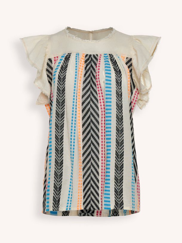 Ontdek de Zarina katoenmix top met borduursel van Devotion in de kleur Zand bij Orangebag. Op werkdagen voor 21:45 besteld, morgen in huis.