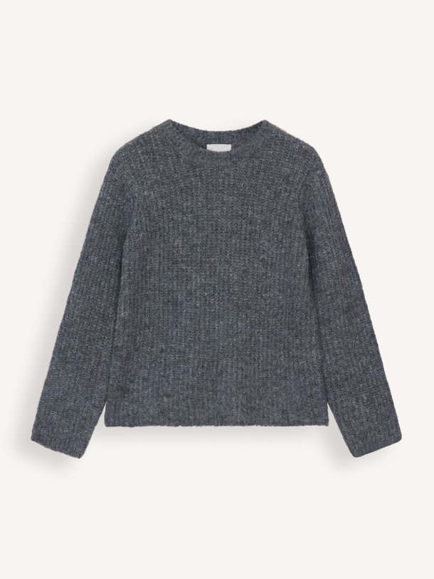 Ontdek de Meena wolmix gemêleerde trui van My Essential Wardrobe in de kleur grijs bij Orangebag. Op werkdagen voor 21:45 besteld, morgen in huis.