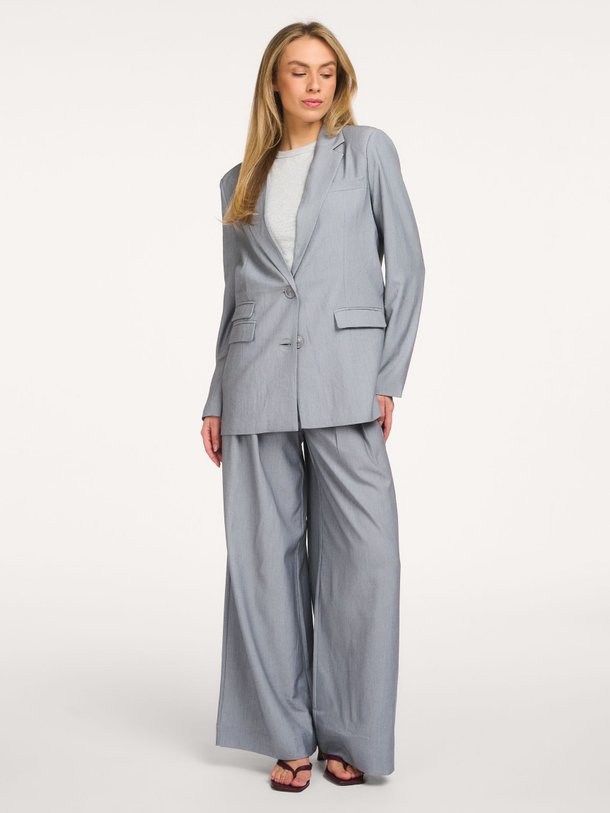 Ontdek de Hanna viscosemix blazer van My Essential Wardrobe in de kleur Grijs bij Orangebag. Op werkdagen voor 21:45 besteld, morgen in huis.