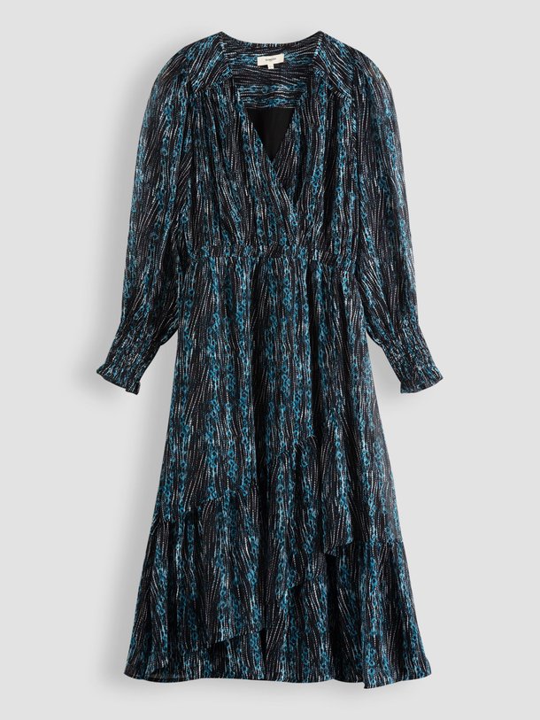 Ontdek de Closer geweven jurk met print en lurex van Suncoo in de kleur zwart bij Orangebag. Op werkdagen voor 21:45 besteld, morgen in huis.