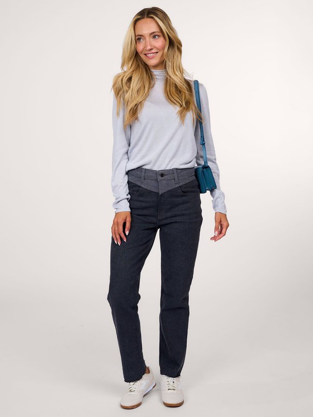 Ontdek de High waist mom fit stretch jeans van Yaya in de kleur grijs bij Orangebag. Op werkdagen voor 21:45 besteld, morgen in huis.