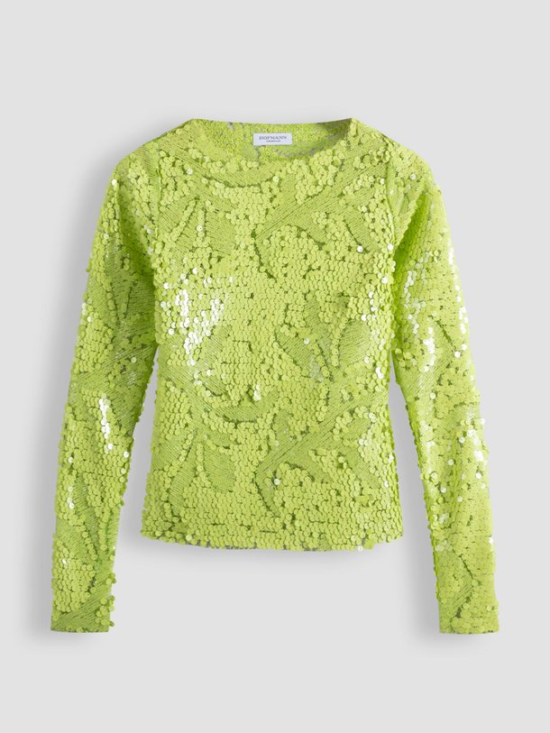 Ontdek de Gabrielle geweven pailletten top van Hofmann Copenhagen in de kleur groen bij Orangebag. Op werkdagen voor 21:45 besteld, morgen in huis.