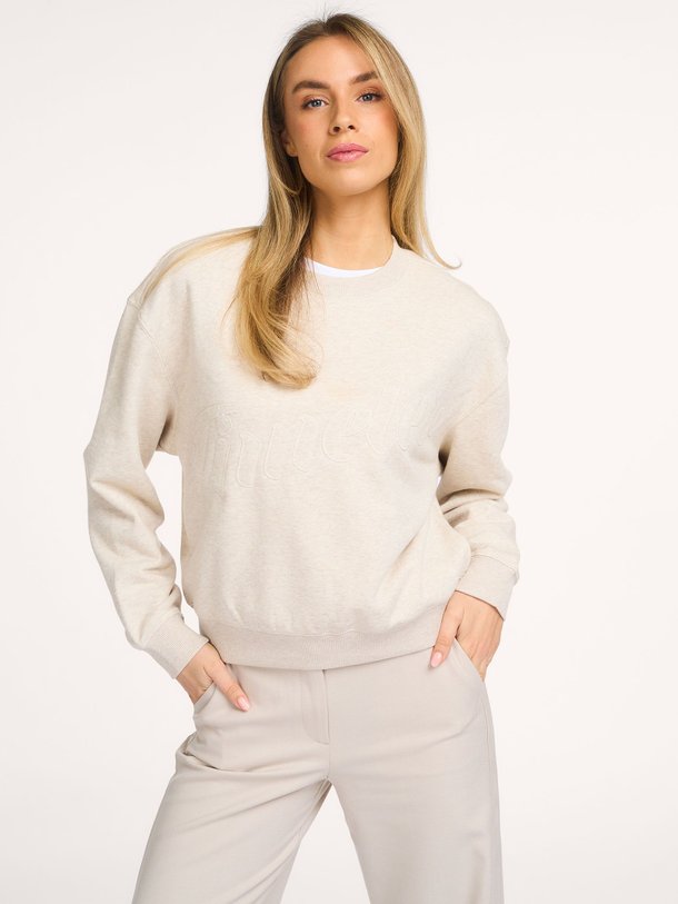 Ontdek de Katoenmix gemêleerde sweater van Yaya in de kleur Lichtgrijs bij Orangebag. Op werkdagen voor 21:45 besteld, morgen in huis.