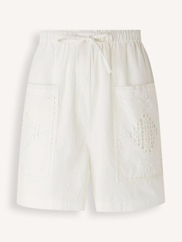 Ontdek de Hyogoni katoenen short van Sessun in de kleur off-white bij Orangebag. Op werkdagen voor 21:45 besteld, morgen in huis.