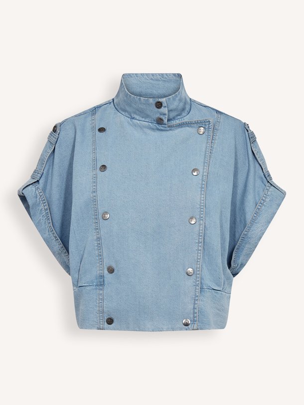 Co'Couture Tilly denim jack - Blauw Ontdek de Tilly denim jack van Co'Couture in de kleur Blauw bij Orangebag. Op werkdagen voor 21:45 besteld, morgen in huis.
