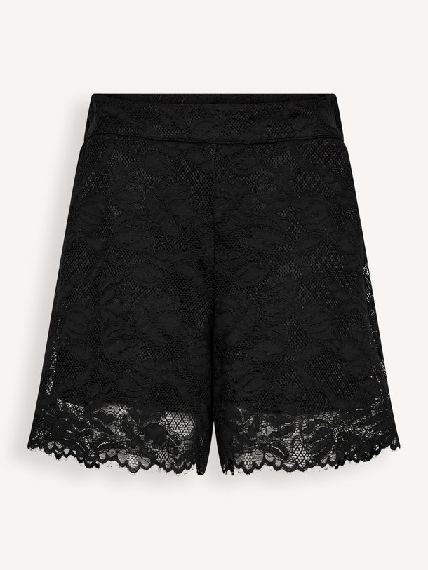 Co'Couture Lanny katoenmix kanten short - Zwart Ontdek de Lanny katoenmix kanten short van Co'Couture in de kleur Zwart bij Orangebag. Op werkdagen voor 21:45 besteld, morgen in huis.