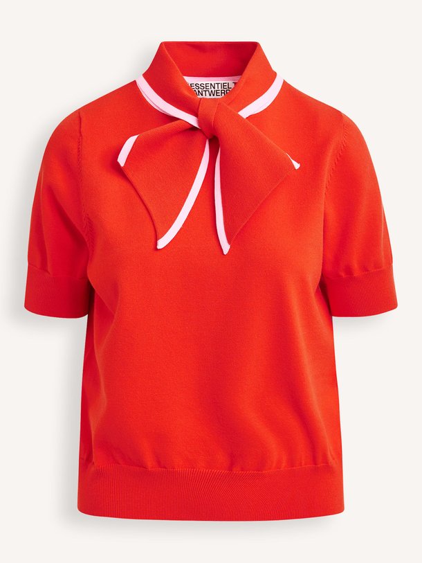 Ontdek de Jonda viscosemix top van Essentiel Antwerp in de kleur Rood bij Orangebag. Op werkdagen voor 21:45 besteld, morgen in huis.