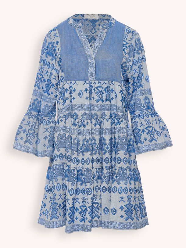 Ontdek de Ella katoenen jurk emt borduursel van Devotion in de kleur Blauw bij Orangebag. Op werkdagen voor 21:45 besteld, morgen in huis.
