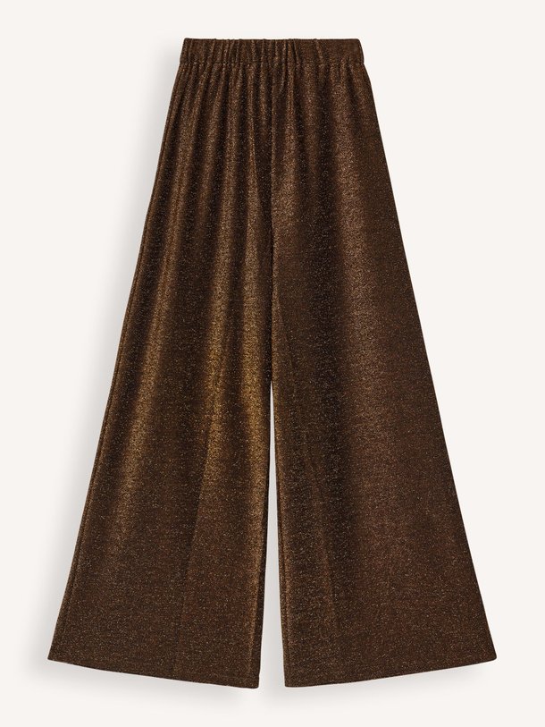 Ontdek de Disco fijngebreide lurex broek van Karma Koma in de kleur brons bij Orangebag. Op werkdagen voor 21:45 besteld, morgen in huis.