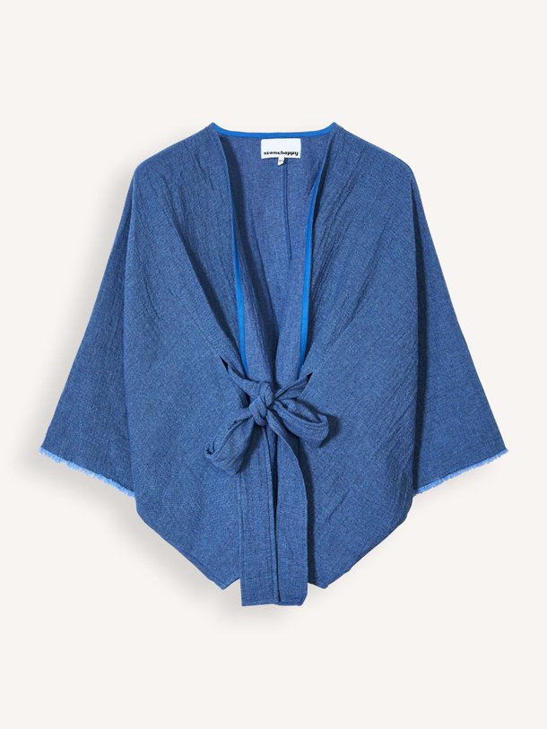 Ontdek de Ruana katoenmix kimono van Sea Me Happy in de kleur Blauw bij Orangebag. Op werkdagen voor 21:45 besteld, morgen in huis.