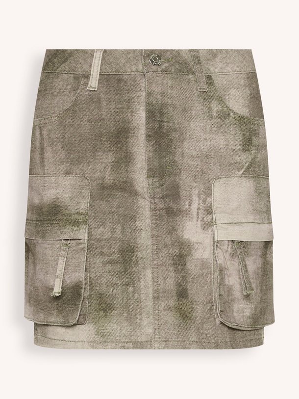 Ontdek de Emelen katoenmix mini rok met dessin van Gestuz in de kleur grijs bij Orangebag. Op werkdagen voor 21:45 besteld, morgen in huis.