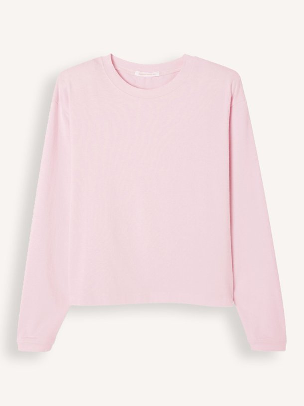 Ontdek de Ypawood katoenmix longsleeve van American Vintage in de kleur lichtroze bij Orangebag. Op werkdagen voor 21:45 besteld, morgen in huis.