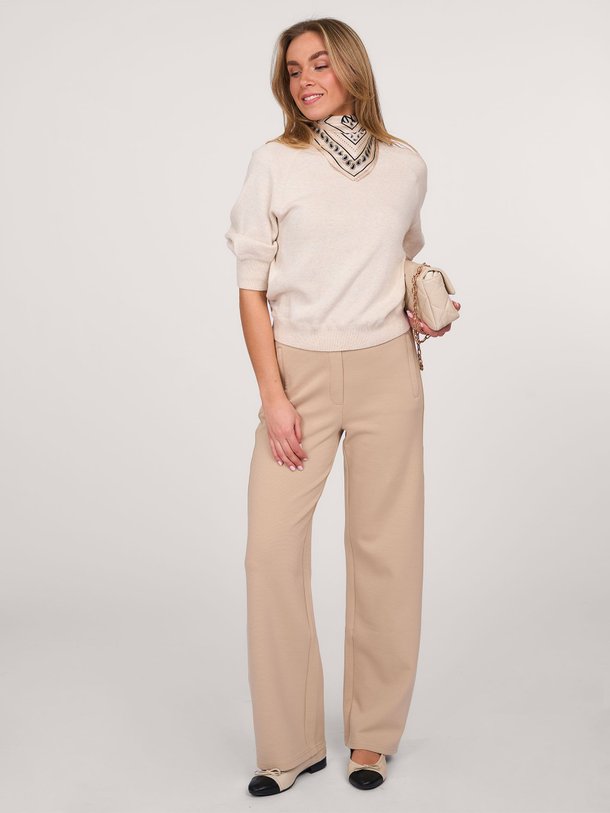 Ontdek de Katoenmix pantalon van Yaya in de kleur beige bij Orangebag. Op werkdagen voor 21:45 besteld, morgen in huis.